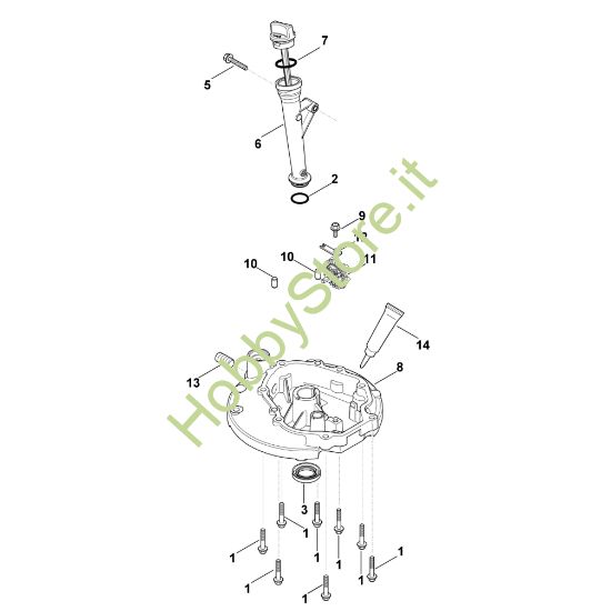 Picture of K - Sistema di lubrificazione, coppa dell'olio XT-675 (XT675-2046)